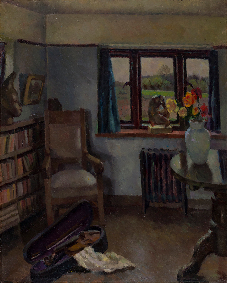 HEPWORTH Dorothy (18981978) ‘Interior’ with violin, probably the