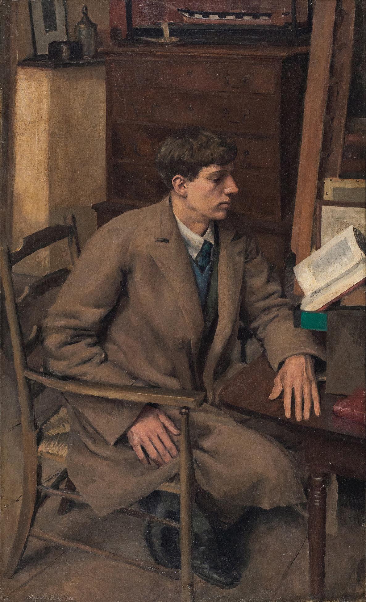 Bone N.E.A.C., Stephen (1904 1958) Gavin Bone (19031942) reading